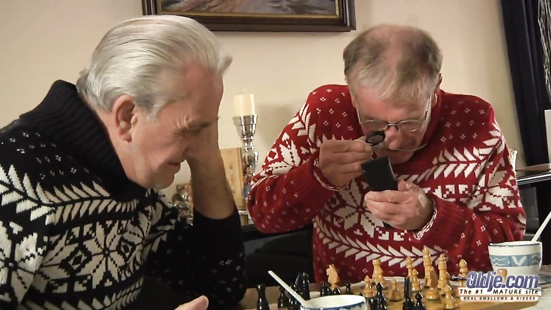 Two Old Dicks For The Nurse with Cherry Kiss, David, John